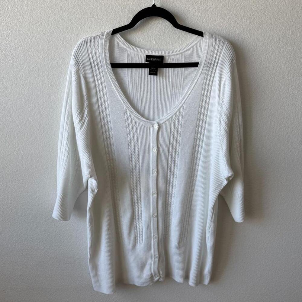 Vintage lane bryant white button up
